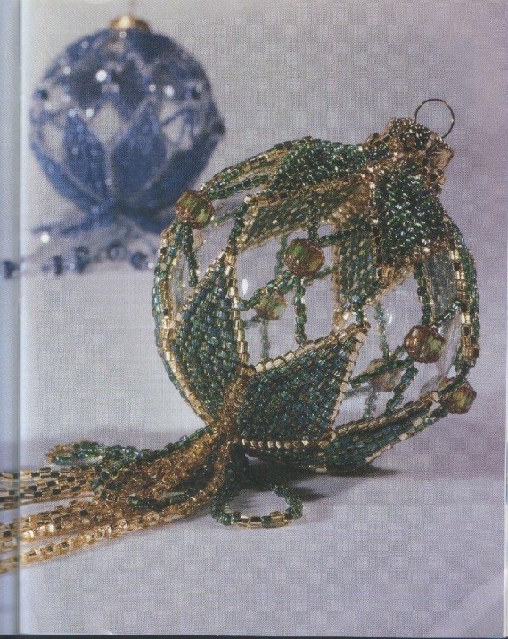 Схемы: Ёлочные шары. Архив Beads and Button (2001 - 2006 гг)