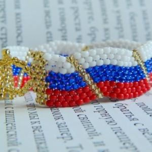 Браслеты из бисера флаг Браслеты из бисера флаг