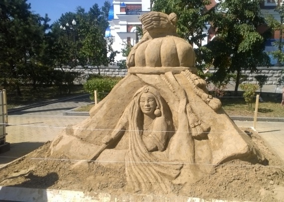 О жизни: Искусство из песка...