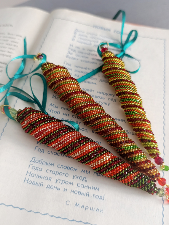 Альбом пользователя Lipka: Новогодние сосульки-3(с бусинами)