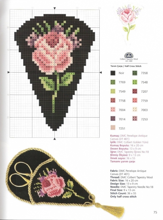 Схемы: Схема, набор для рукоделия с розами