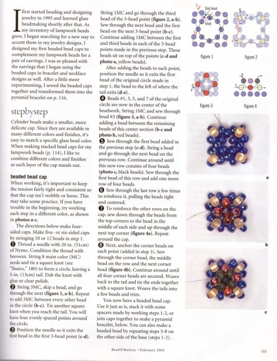 Схемы: Браслеты. Архив Beads and Button (2001 - 2006 гг). Часть 4