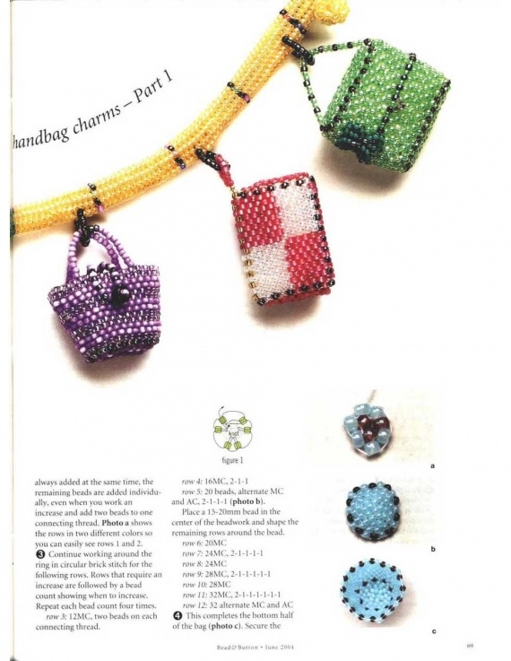 Схемы: Браслеты. Архив Beads and Button (2001 - 2006 гг). Часть 1