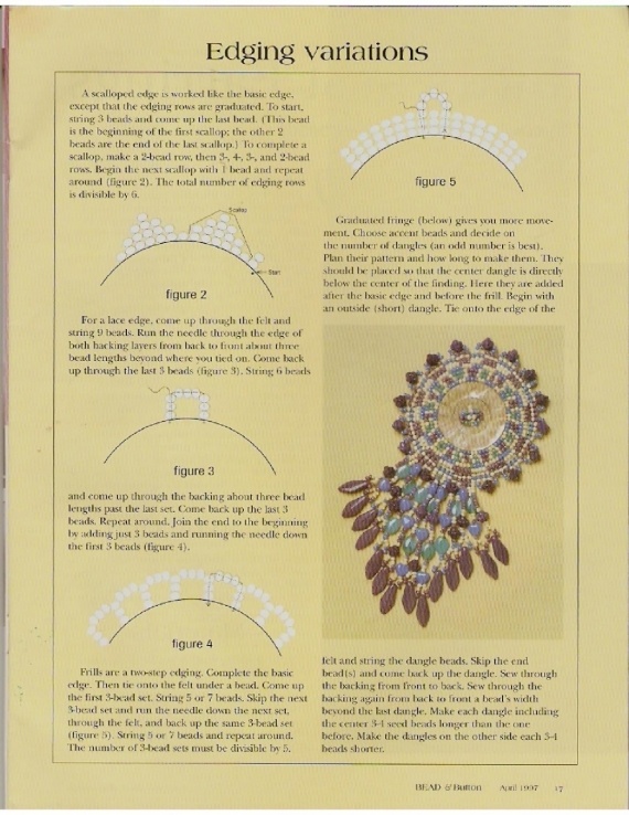 Схемы: Пуговицы. архив Beads & Button  1997, 1998 гг