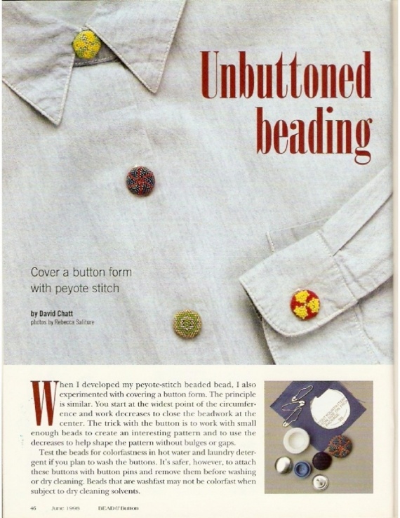 Схемы: Пуговицы. архив Beads & Button  1997, 1998 гг