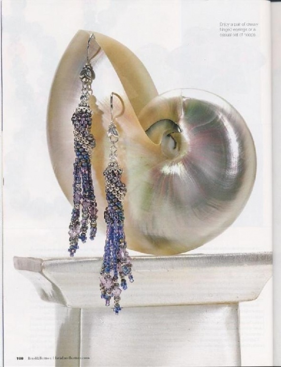 Схемы: Серьги. Архив Beads and Button1993, 2013, 2002, 2005 гг