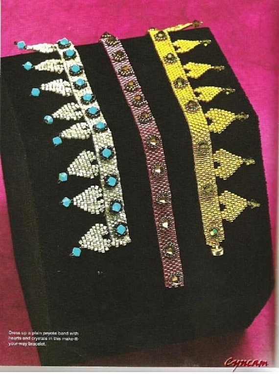 Схемы: Браслеты. Архив Beads and Button (2006 - 2007 гг)