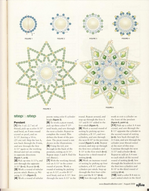 Схемы: Амулеты и бубочки. Архив Beads & Button 2007-2011 гг