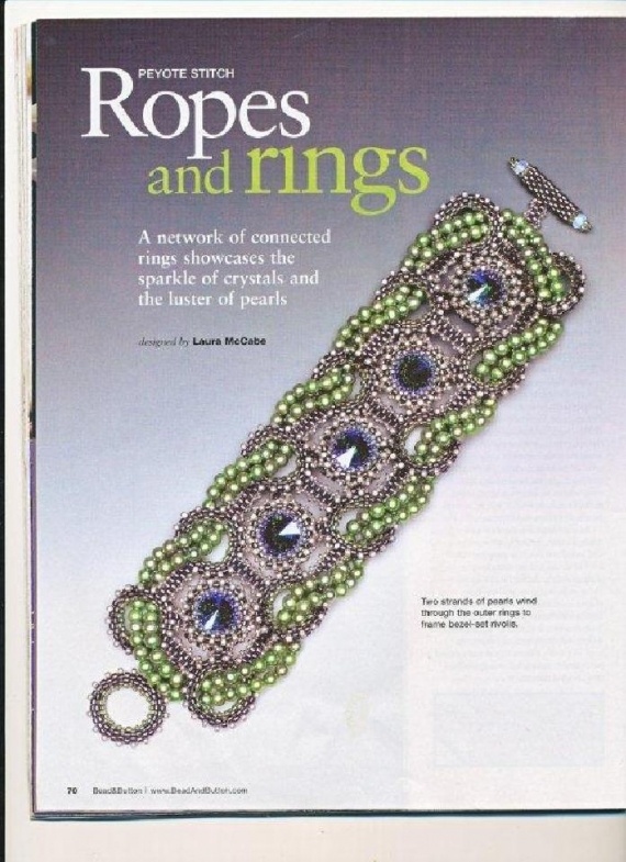 Схемы: Браслеты. Архив Beads and Button 2010 г. Часть 1
