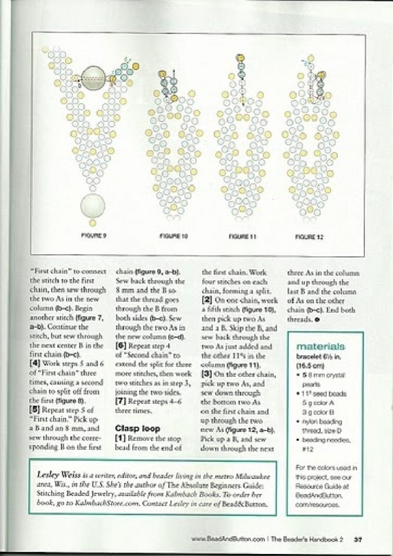 Схемы: Браслеты. Архив Beads and Button - Handbook 2