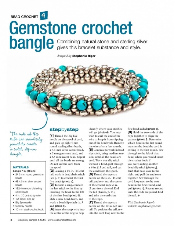Схемы: Bead&Button - Bracelet Bangles