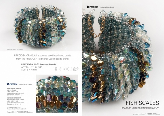 Схемы: Браслет Fish scale / Preciosa Projects