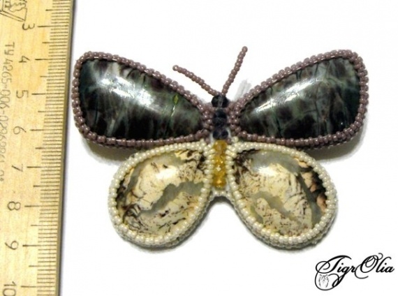 Альбом пользователя TigrOlia: Брошь Сливочная бабочка