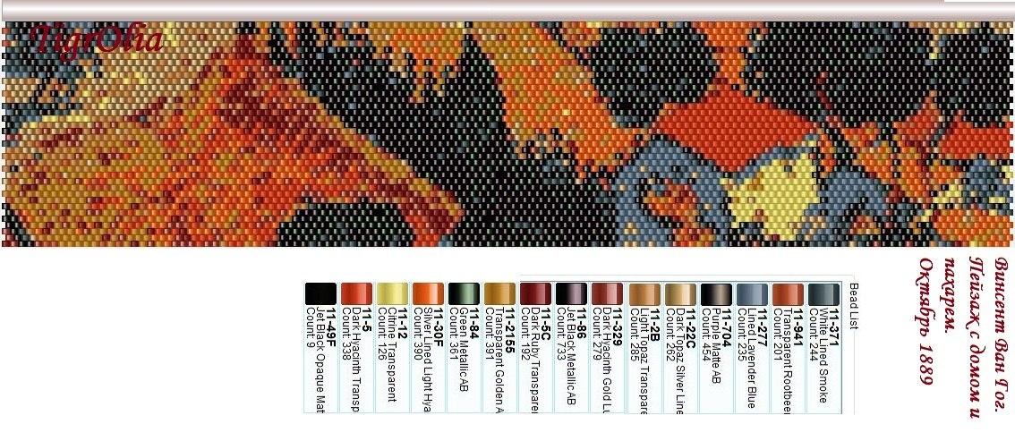Схемы: Картины в бисере