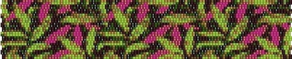 Схемы: Браслеты мозаичным плетением (широкие и не только))