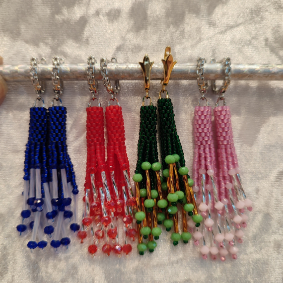 Альбом пользователя снг: Серьги со стеклярусом.