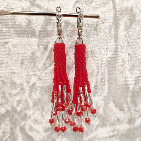 Альбом пользователя снг: Серьги со стеклярусом.