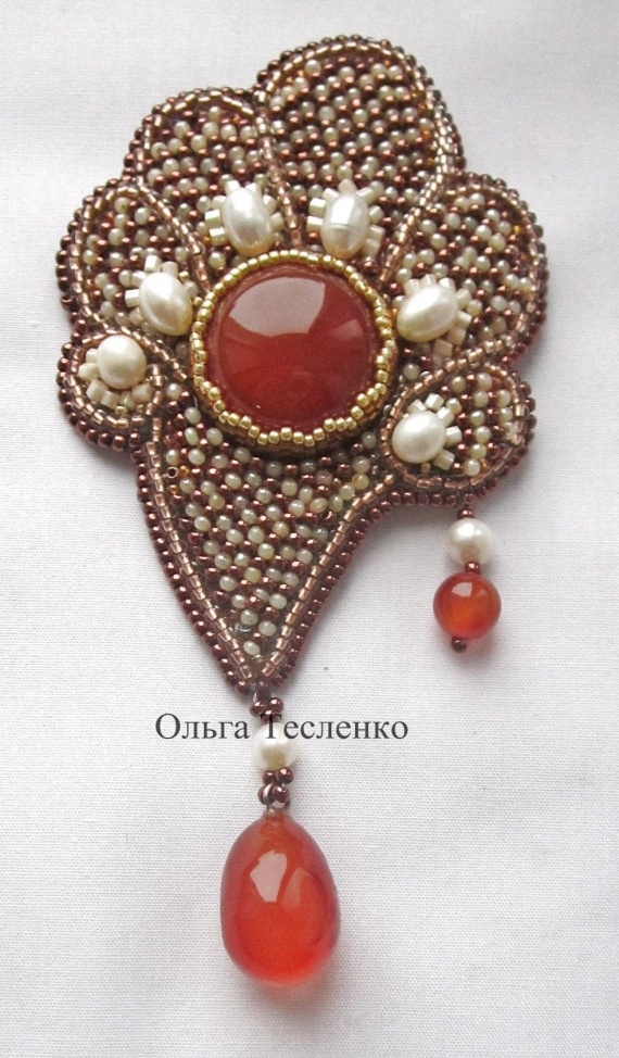 Альбом пользователя tes-ov: Брошь Капелька меда с сердоликом