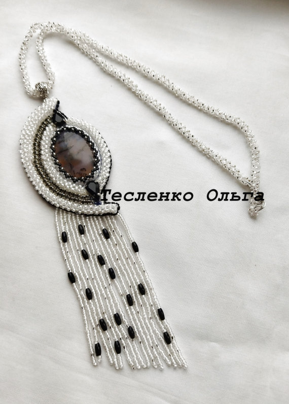 Альбом пользователя tes-ov: Кулон с моховым агаом.