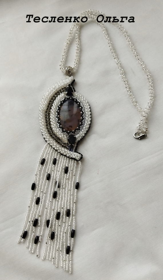 Альбом пользователя tes-ov: Кулон с моховым агаом.