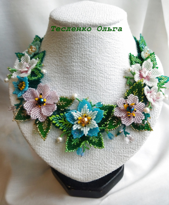 Альбом пользователя tes-ov: Колье Цветочная полянка