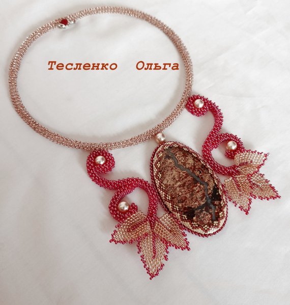 Альбом пользователя tes-ov: Колье  Цветущая долина Нила с яшмой