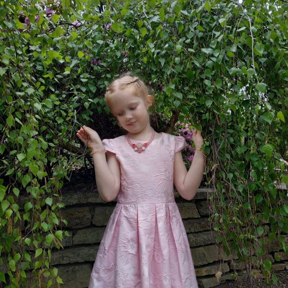 Альбом пользователя ЗеленыйЛизард: Колье Прогулка в розовом и голубом