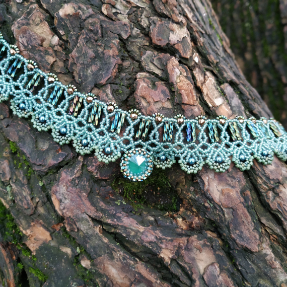 Альбом пользователя ЗеленыйЛизард: Чокер со стеклярусом и серьги в комплект