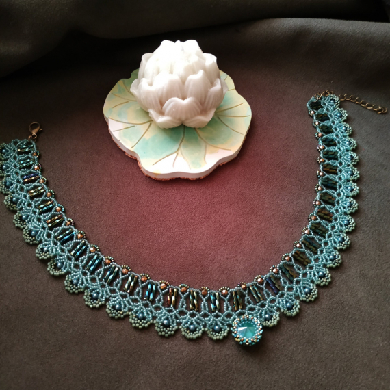 Альбом пользователя ЗеленыйЛизард: Чокер со стеклярусом и серьги в комплект