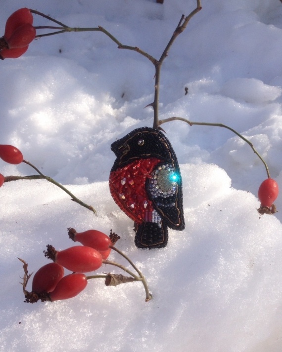 Альбом пользователя Glen: Брошь Снегирька  Злата