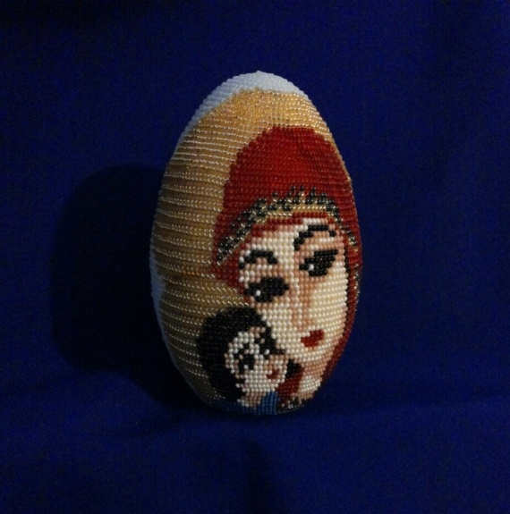Альбом пользователя SurElena: Бисерное яйцо Пресвятая Богородица