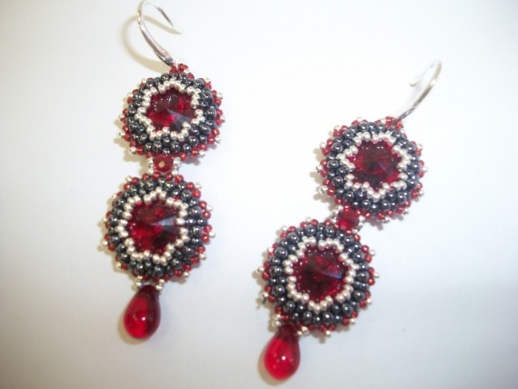 Альбом пользователя Мария: Серьги с риволи Сваровски