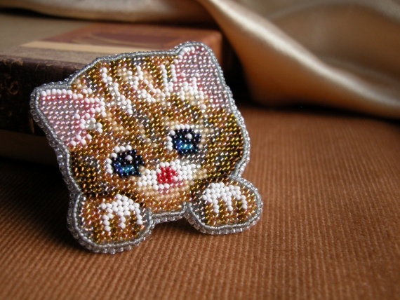 Альбом пользователя Лена_Соколенко: Брошь Котенок карманный