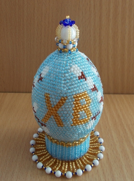 Альбом пользователя IrinaUr: Вязаное крючком бисерное яйцо «Вербное воскресенье»