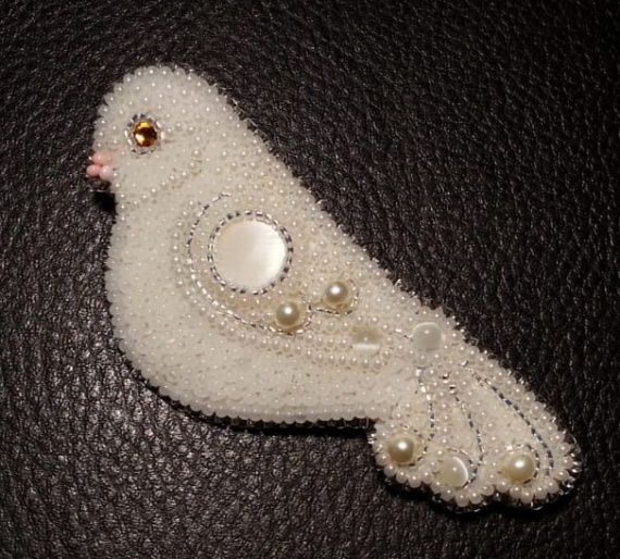 Альбом пользователя npav: Брошь-голубок