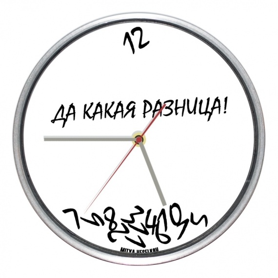Альбом пользователя Мурлыкающая_Пантера: Настенные часы Да какая разница!