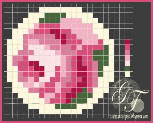 Схемы: Схема вышивки Роз цветения пора