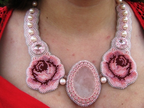 Альбом пользователя КАРИНА-1: Колье Розовые розы