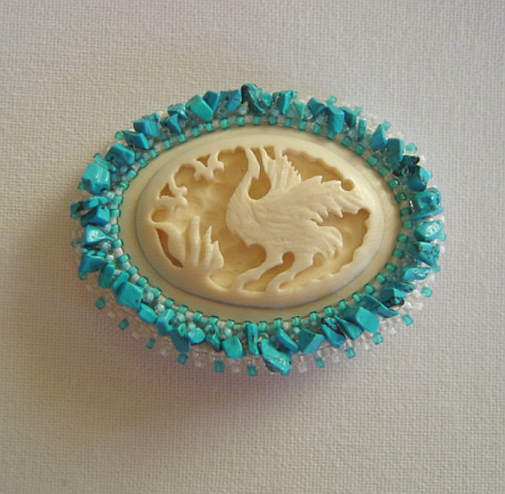 Альбом пользователя Наталья-Любава: Брошь с кабошоном из бивня мамонта +брошь для флешмоба