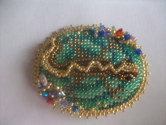 Альбом пользователя Irbis: Брошь Ящерка.