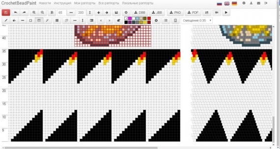 Мастер-классы: Рисуем схемы в программе CrochetBeadPaint. Урок 6. Рисование бусин и шариков. Работа с шаблонами.