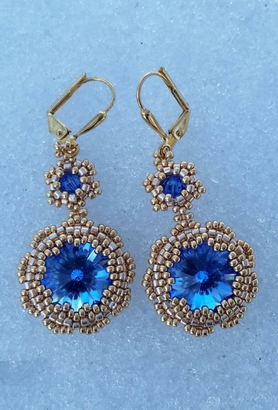 Альбом пользователя Василиса: Серьги  с кристаллами Сваровски.