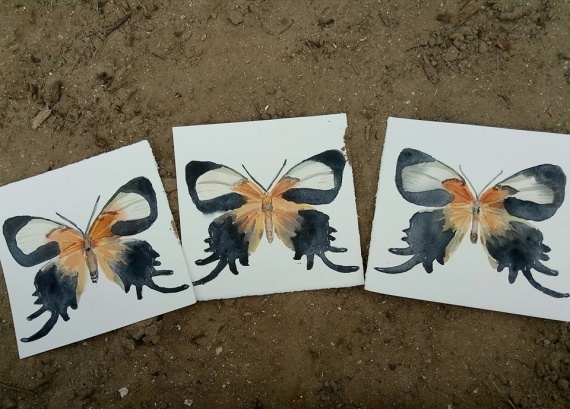 НЕбисерная лавка чудес: Ещё чутка акварельных бабочек