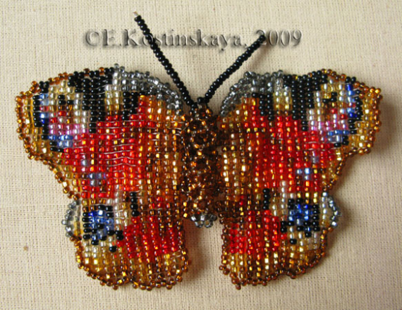 Альбом пользователя ЕкатеринаКостинская: Дневной Павлиний глаз. Тканый №2