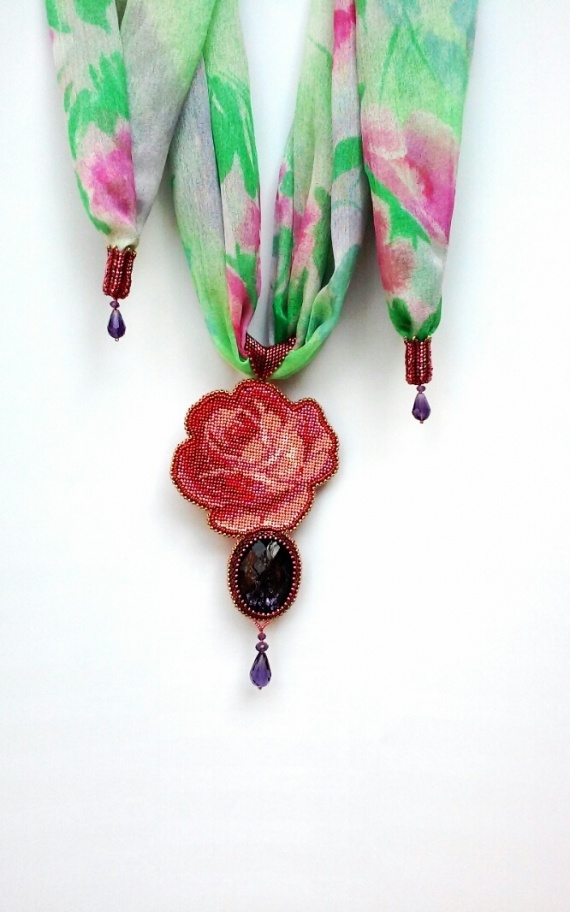 Альбом пользователя oksana: Кулон роза.