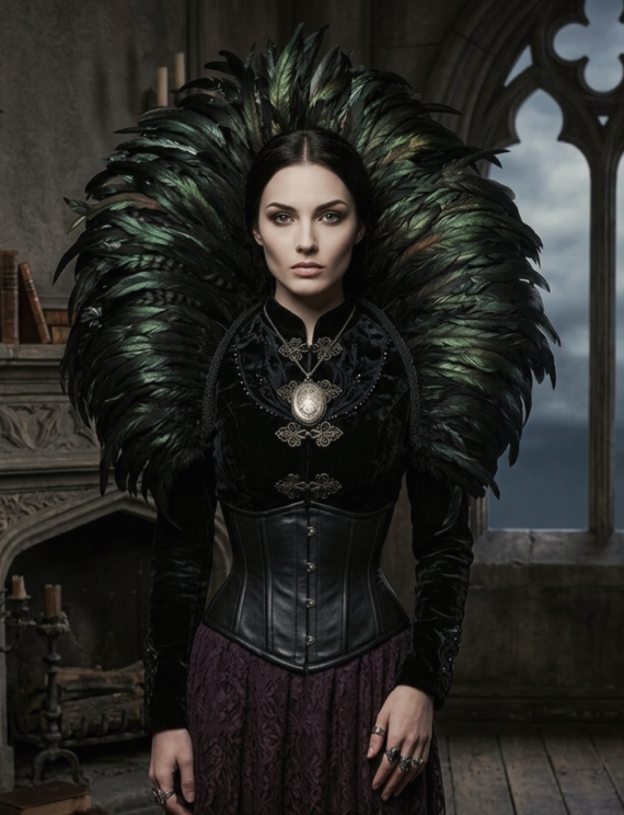 НЕбисерная лавка чудес: Воротник с перями.