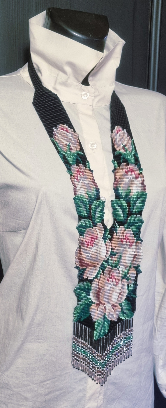 Альбом пользователя oksana: Колье Розовый сад.