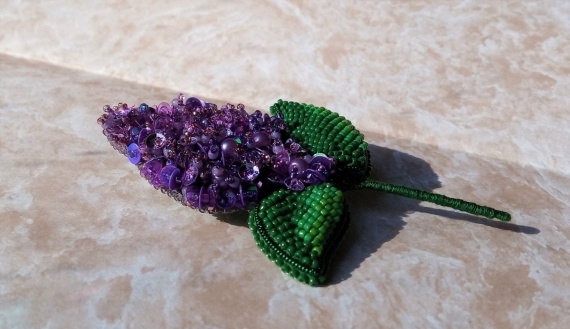 Альбом пользователя Stavka0761: Брошь Сирень