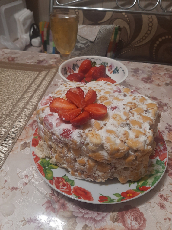 Кухня: Быстрый в изготовлении и вкусный домашний типа тортик