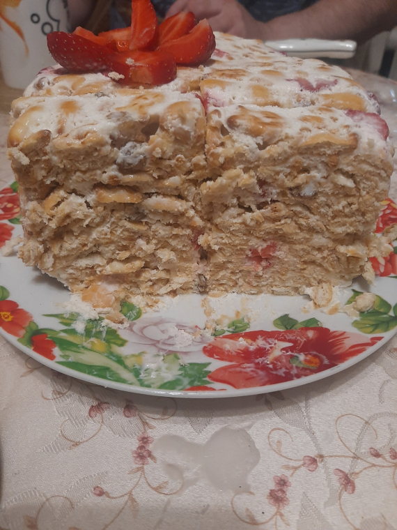 Кухня: Быстрый в изготовлении и вкусный домашний типа тортик